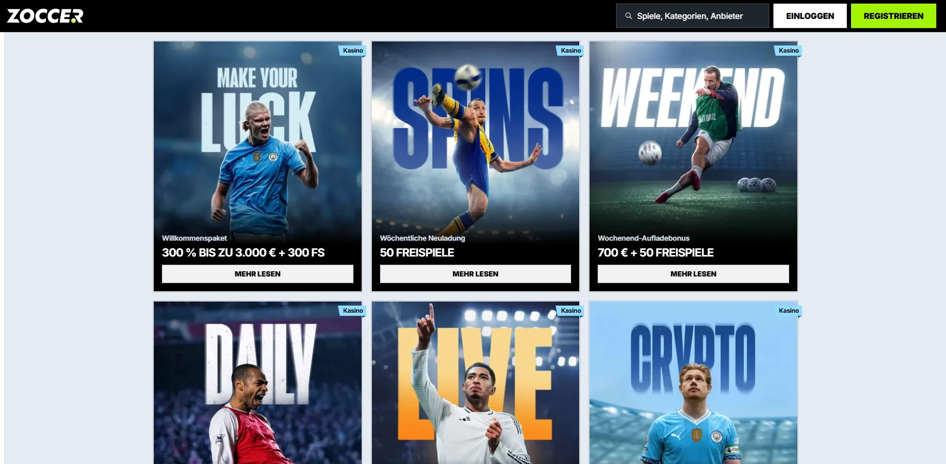 Zoccer Casino Bonus