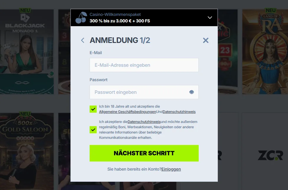 Zoccer Casino Spiele